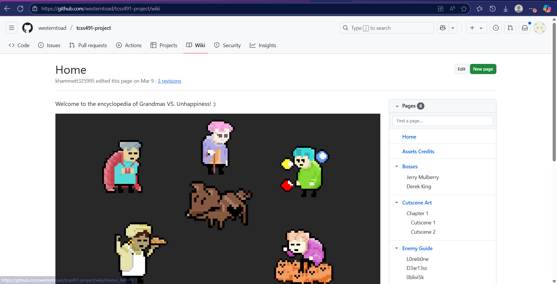 Home Page of the Grandmas vs. Unhappiness Wiki